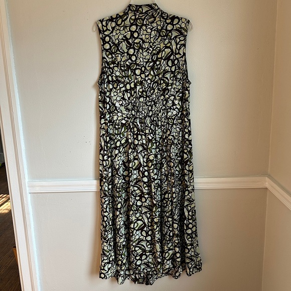 3/$20 💥 Studio 1940 Maxi Dress Front Button Down Collared Smocked Back Teacher - Picture 17 of 17